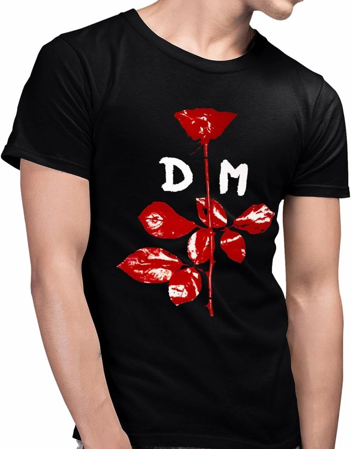 Men's T Shirt Crewneck Short-Sleeve Shirt for Man