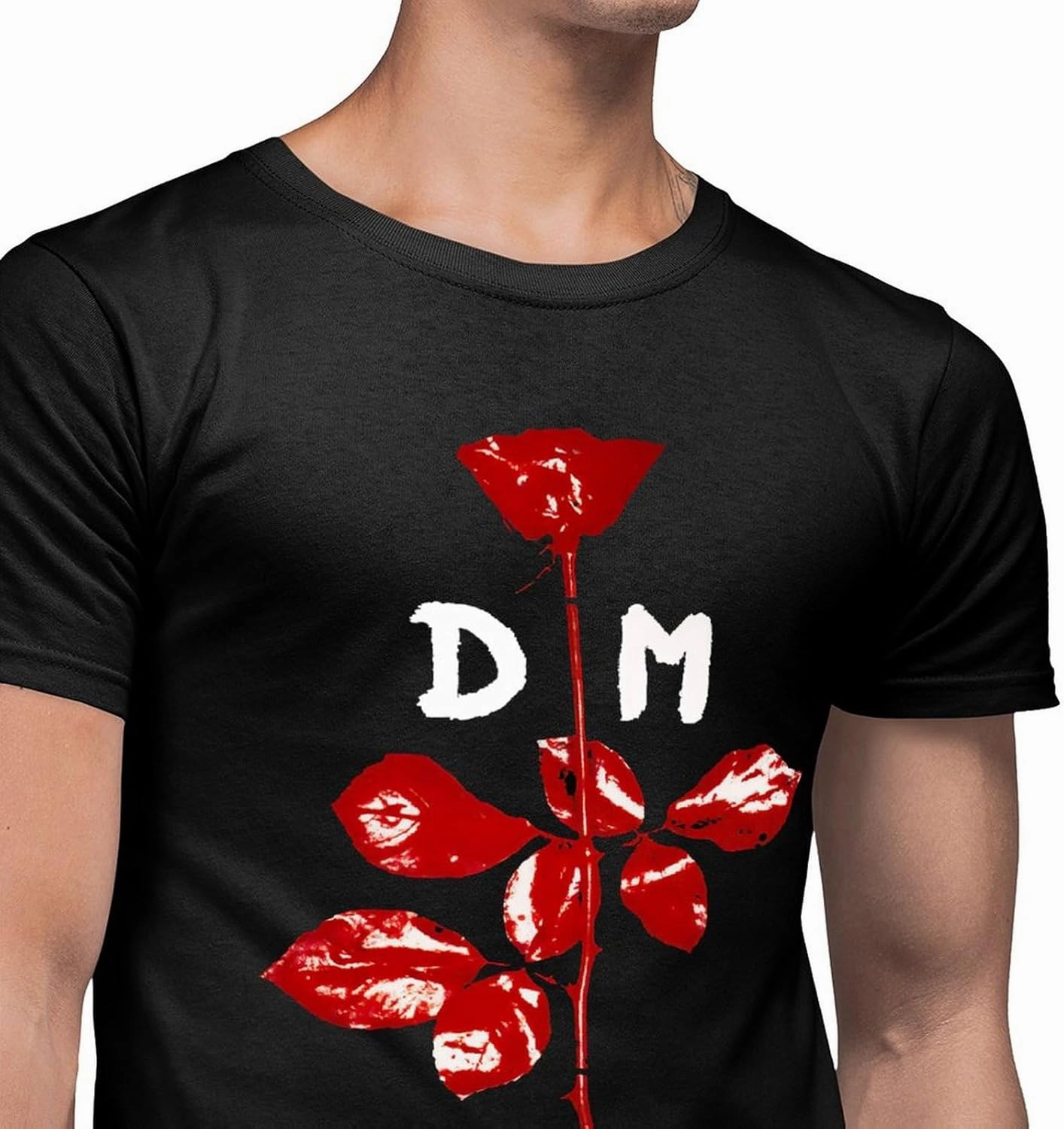 Men's T Shirt Crewneck Short-Sleeve Shirt for Man