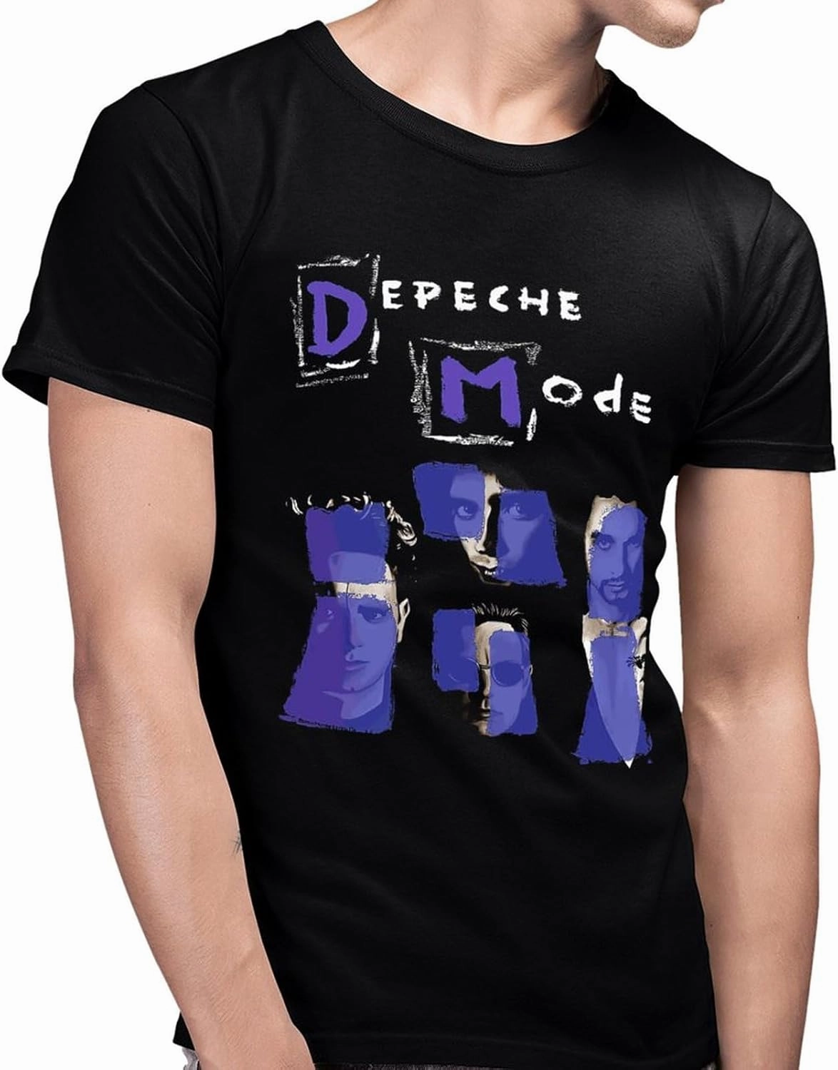 Men's T Shirt Crewneck Short-Sleeve Shirt for Man