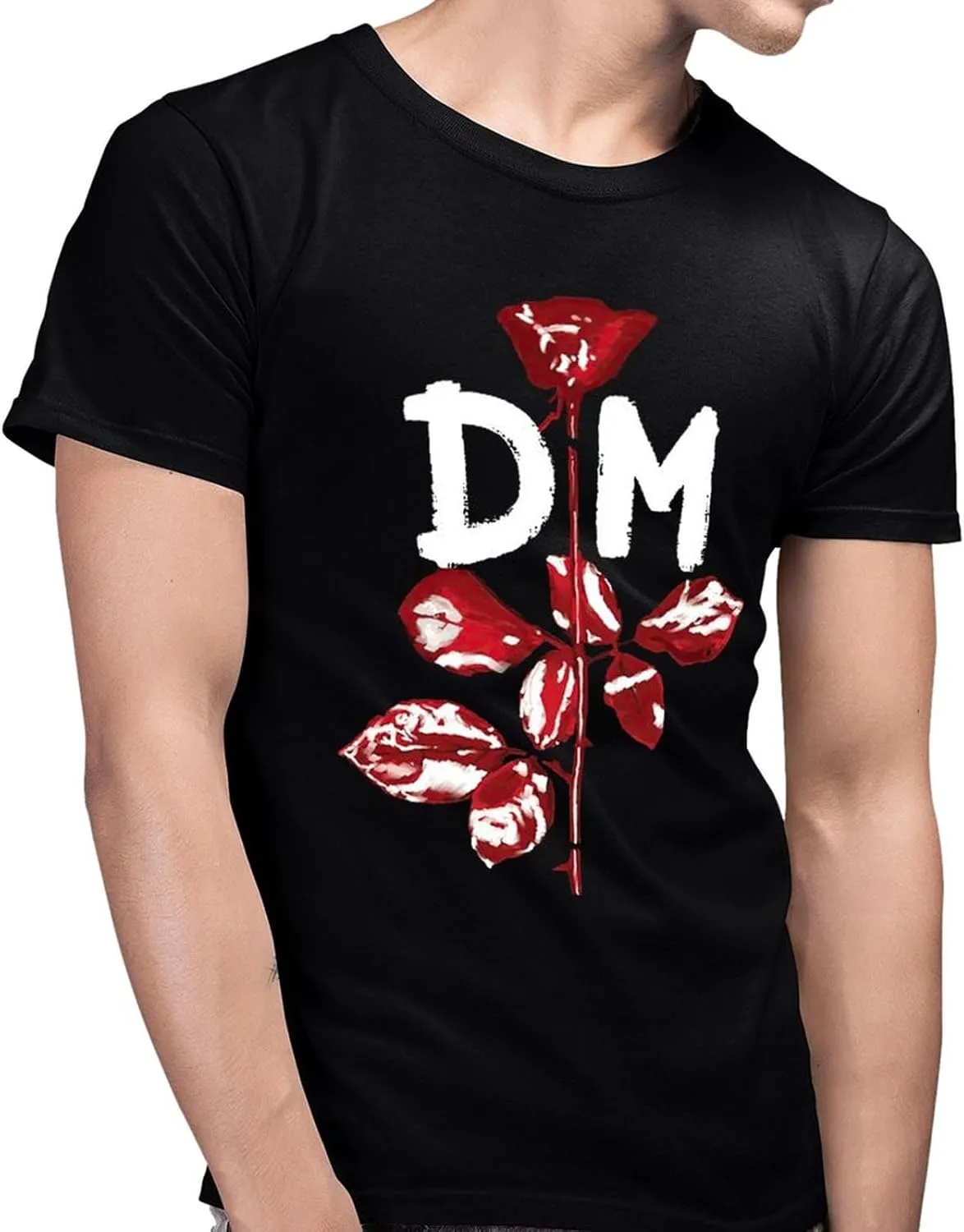 Men's T Shirt Crewneck Short-Sleeve Shirt for Man