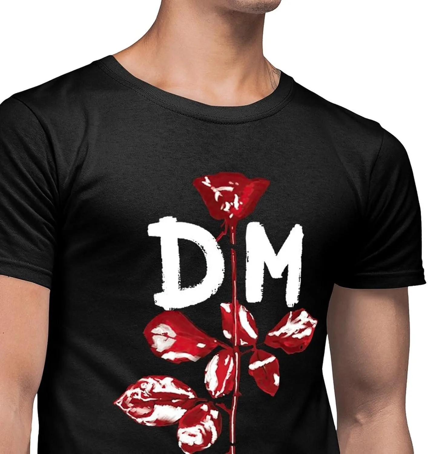 Men's T Shirt Crewneck Short-Sleeve Shirt for Man