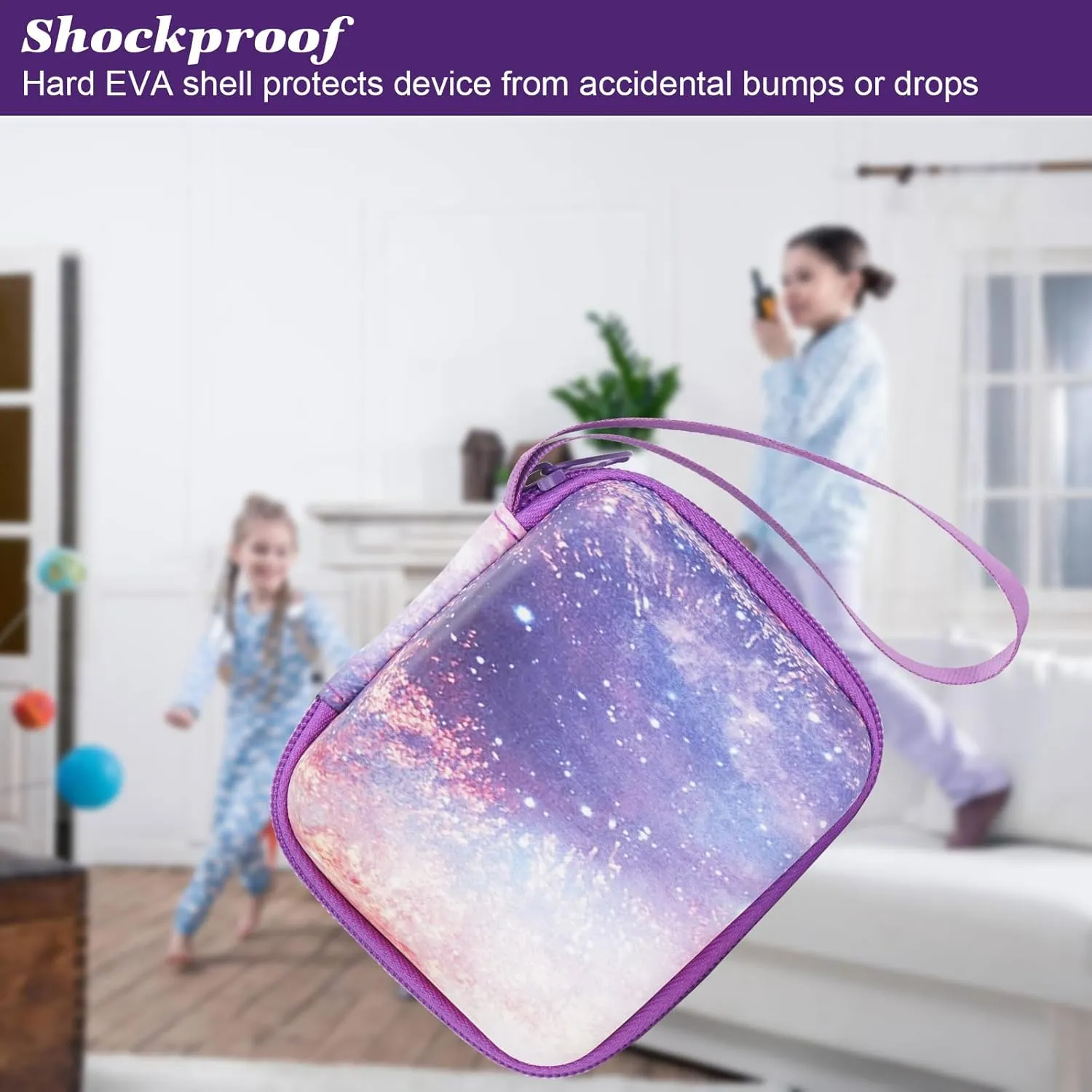 MGZNMTY Travel Carrying Case for Bitzee Disney/Bitzee Magicals/Bitzee Digital Pet Interactive Virtual Toy, Protective Storage Holder for Electronic Gadgets Toys for Kids (Case Only) (Galaxy)
