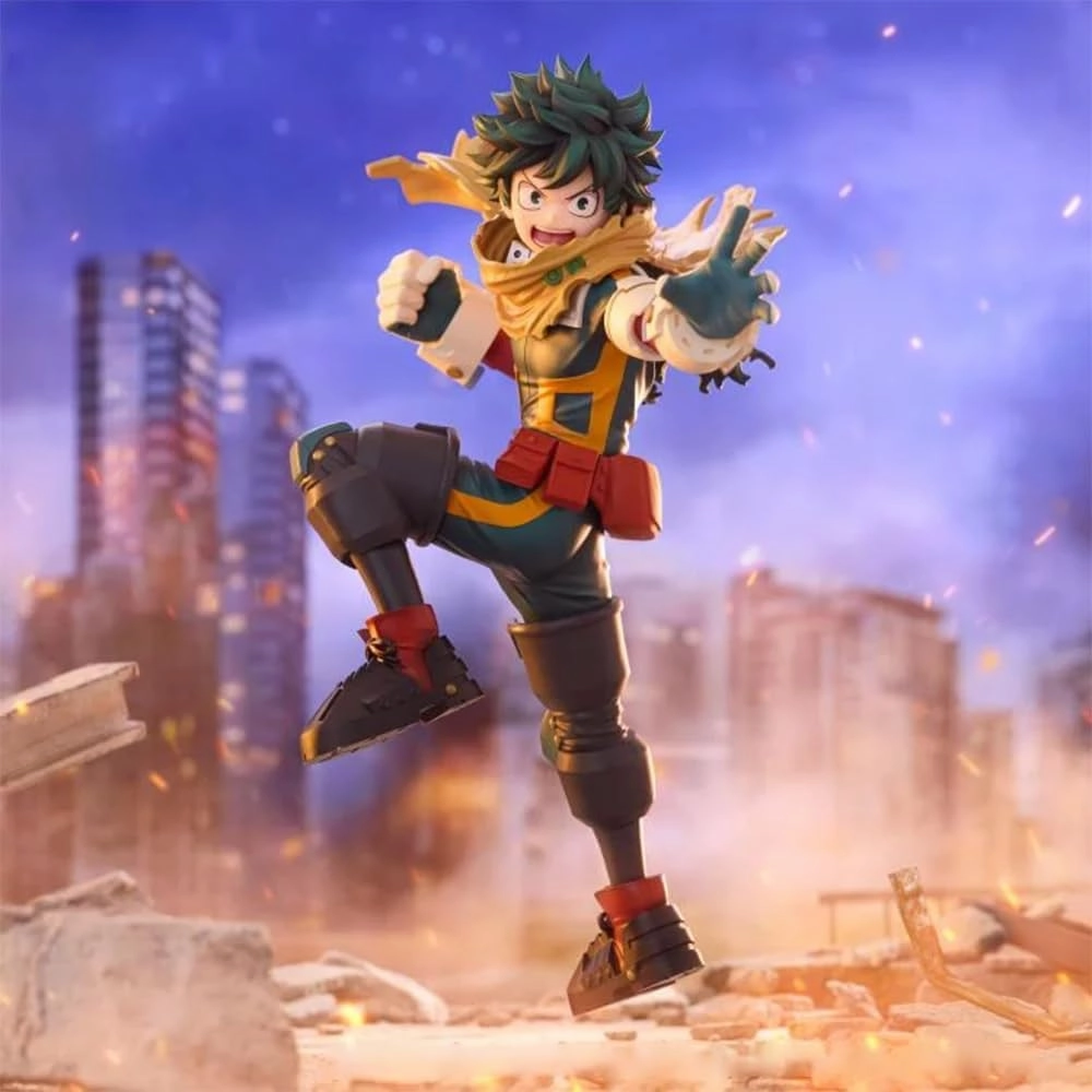 MHA Midoriya Izuku Figures Toga Himiko/Uraraka Ochako Anime Figure Statues PVC Anime Action Figurine 8.27IN
