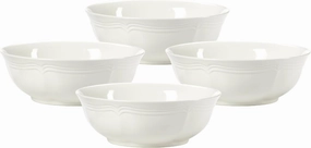 Mikasa French Countryside Cereal Bowl, 7-Inch, Set of 4, White - F9000-421