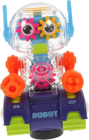 Milisten Educational Robot Toy Universal Gears for Kids Interactive Gear Robot Toy for Boys Girls Random Color