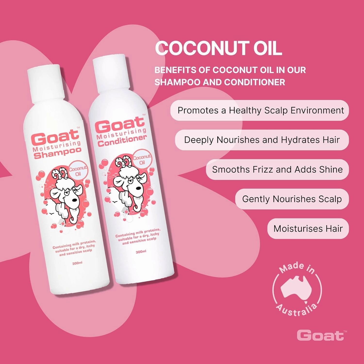 Milk Soap Moisturizing Shampoo & Conditioner Value Pack - Sulfate, Paraben, and Petrochemical Free - Shampoo and Conditioner Set - Coconut Oil