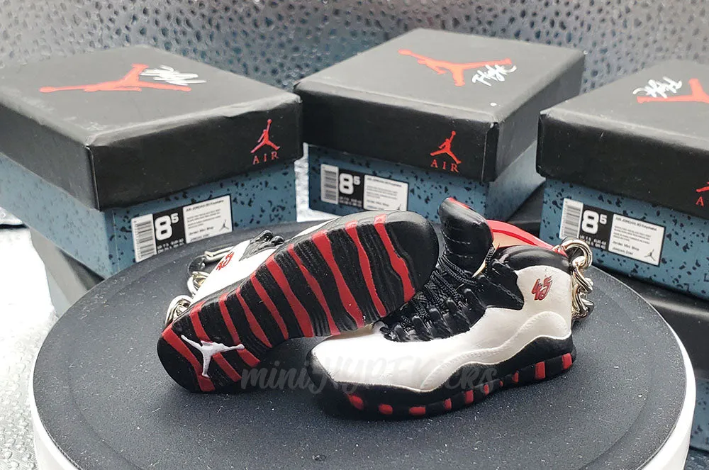 Mini 3D AJ10 Double Nickel Sneaker Keychain