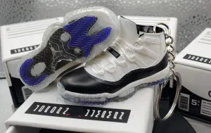 Mini 3D AJ11 Concord Sneaker Keychain