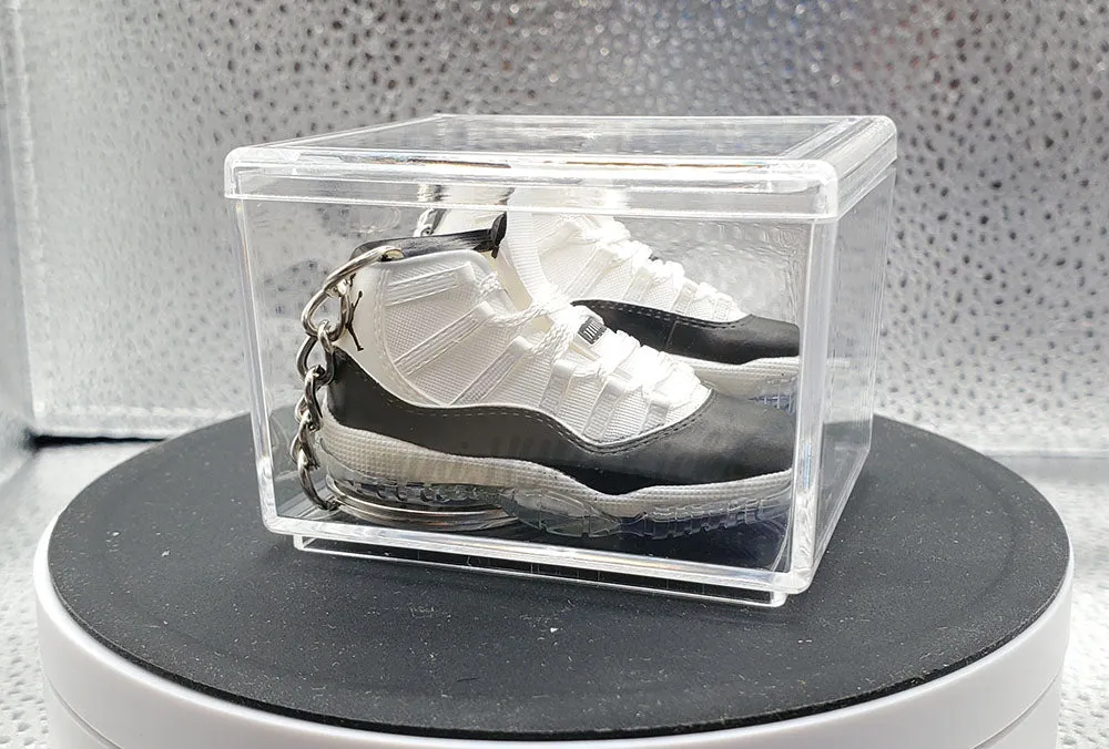 Mini 3D AJ11 Concord Sneaker Keychain