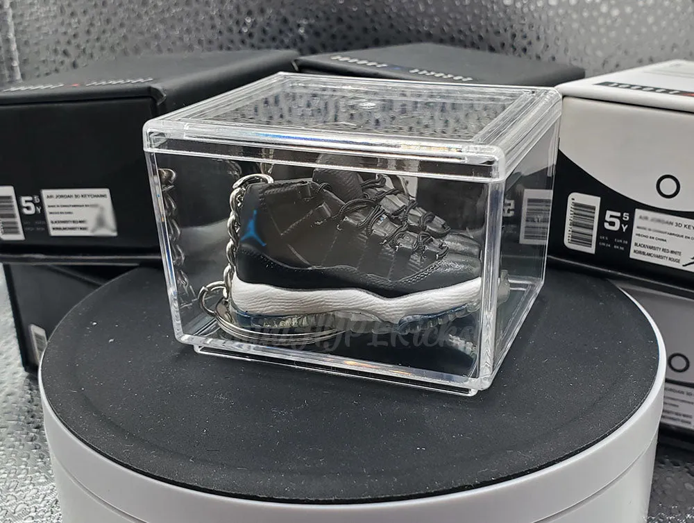 Mini 3D AJ11 Space Jam Sneaker Keychain