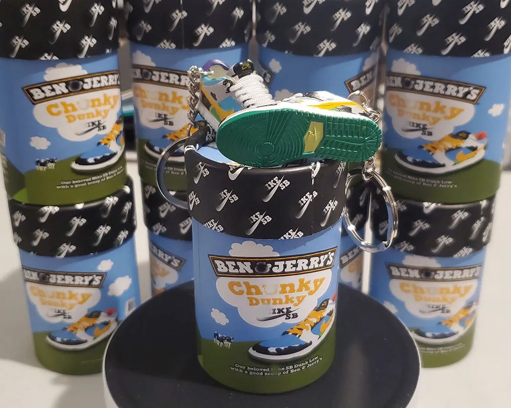 Mini 3D Dunk SB Low x Ben & Jerrys Sneaker Keychain