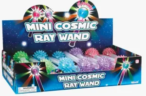 Mini 7" Cosmic Ray Wand, Light Up, Soft Glow, Tactile