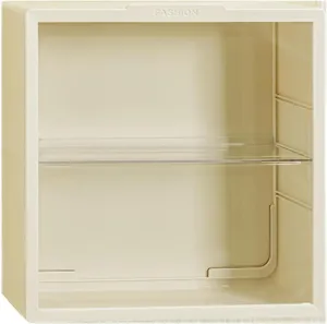 Mini Action Figure Storage Case Doll Storage Cabinet Portable Lightweight Doll Display Stand Organizer for Office Bedroom , Cream Color 2 Layer