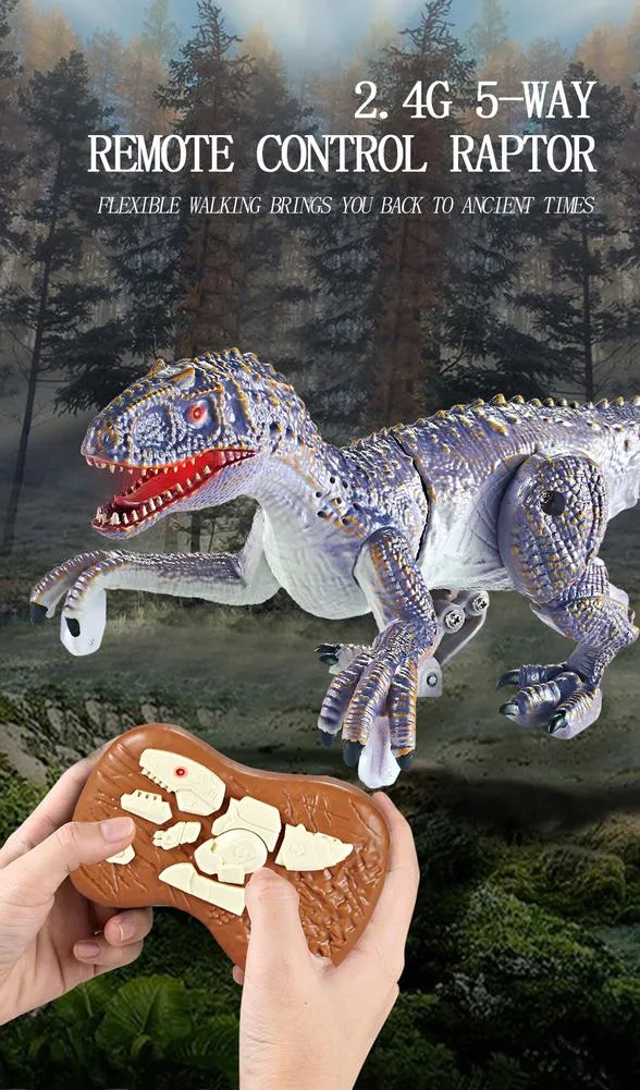 Mini Electric Dinosaur Toy With 2.4g Remote Control for Birthday Gift