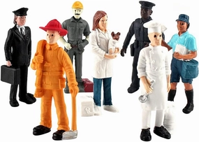 Mini People Figurines Dollhouse Miniature Figures Plastic People Simulated People Figurines Sand Table Figurines Mini Character Models 1set Officer Postman Figurine Dollhouse Resin People Decor