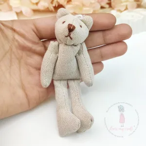 Miniature Cotton Stitched Teddy Bear