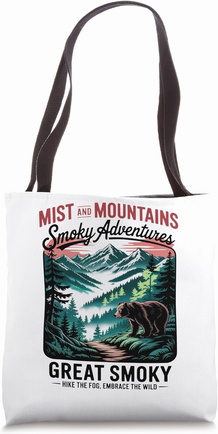 Mist and Mountains - Great Smoky Mountains Wilderness Tote Bag