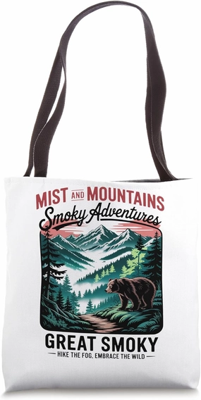 Mist and Mountains - Great Smoky Mountains Wilderness Tote Bag