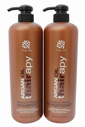 Moroccan Argan Oil Shampoo and Conditioner Set (2 x 33 oz.) Ultra Hydrating Volumizing & Moisturizing, 100% Safe for Color Treated Hair, UV Protection. Salon Quality For Men & Women All Hair Types