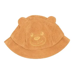 Moschino Brown Fleece Bucket Hat