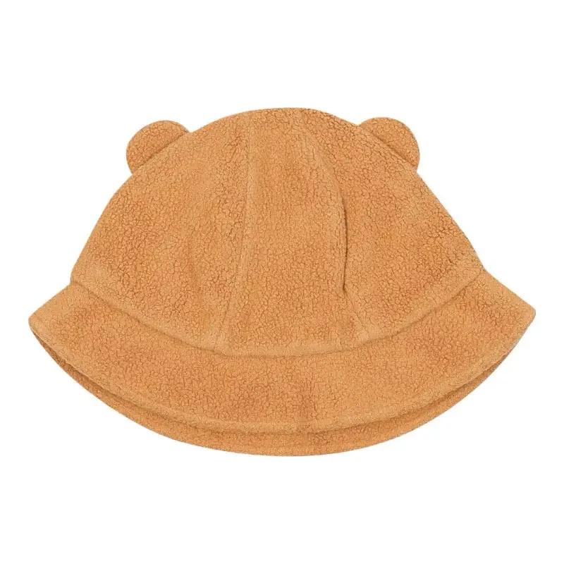 Moschino Brown Fleece Bucket Hat