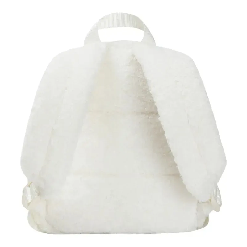 Moschino White Fleece Teddy Bear Backpack
