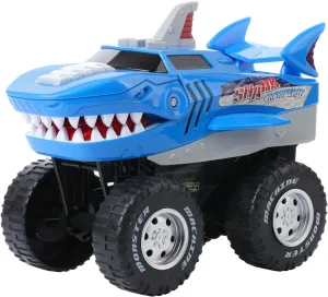 Motorized Shark Monster Truck – Vehicle Toy for Kids 3  Years, Roars and Lights Up, Battery-Operated Truck for Endless Fun and Play