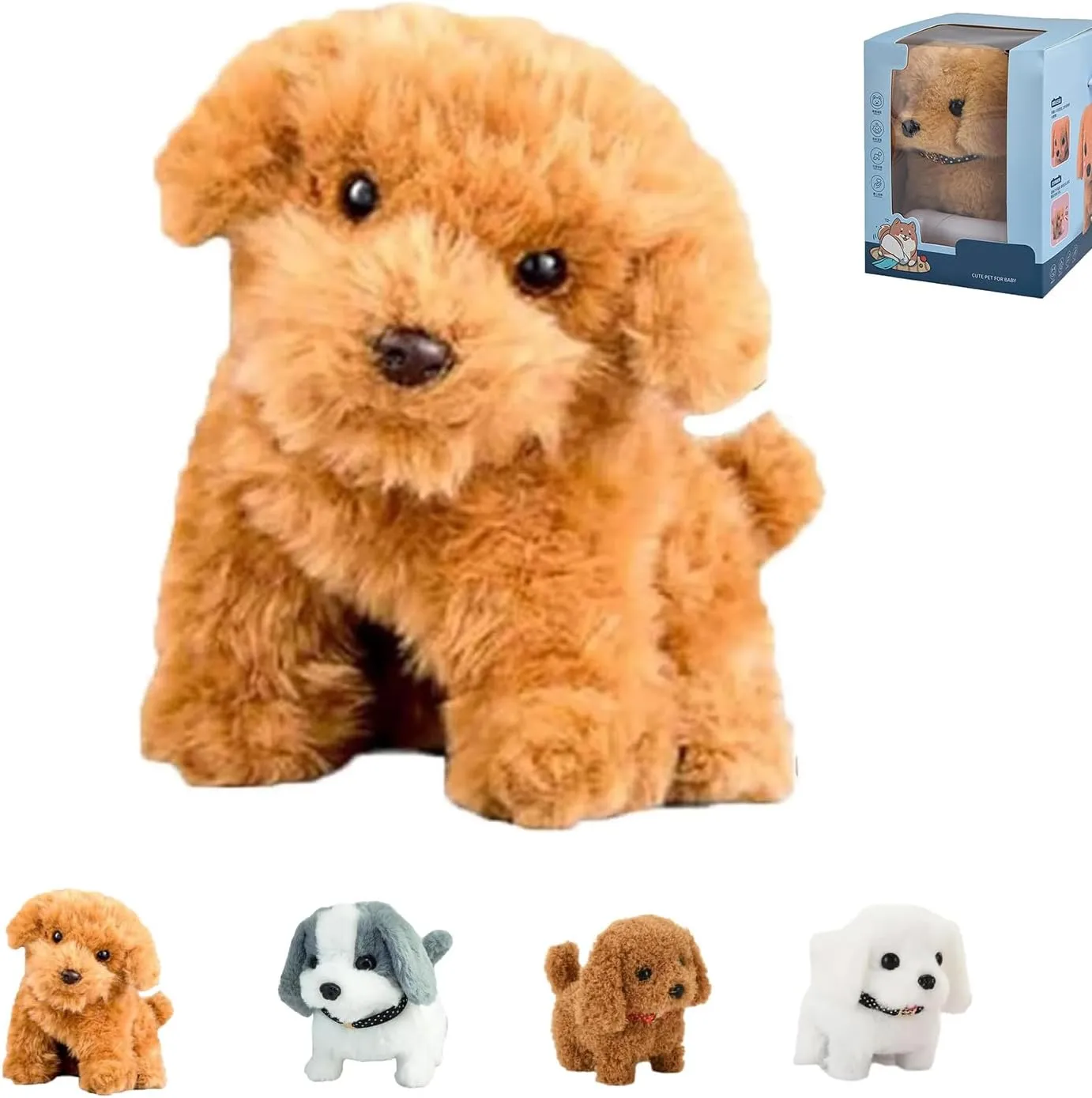 My Realistic Robot Puppy,2025 New Realistic Robot Puppy,Ai Robotic Dog,Walking, Barking,Tail Wagging (E5-1PCS)