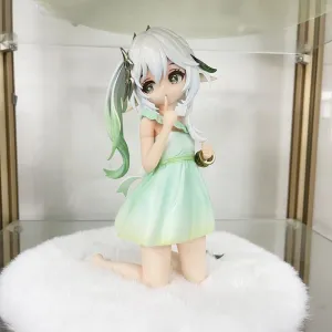 Nahida Figure Statue - 17cm Kneel on The Mat Girl Figure Model, Anime Game Action Figure Sculpture - Cute Handmade Collectible Desktop Decoration Gifts for Fans