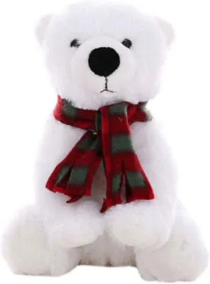 Nanook The Polar Bear Plush Toy – 8 inch Soft Stuffed Animal, Realistic White Cuddly Polar Bear for Kids, Toddlers, and Collectors, Ideal Gift for Winter & Wildlife Lover