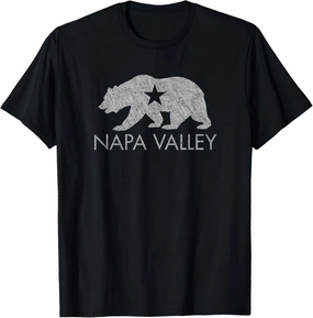Napa Valley Shirt- Distressed California Flag Design T-Shirt