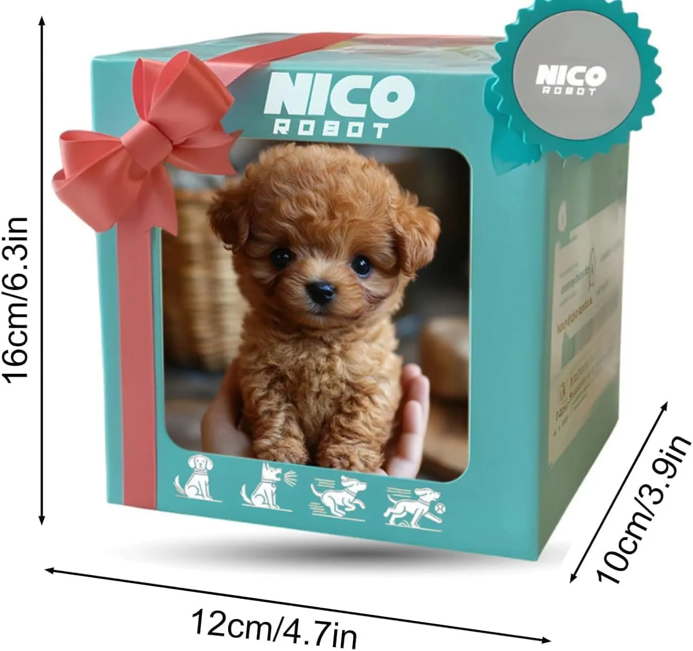 New AI Robot Dog,Robot Puppy That Acts Like a Real Puppy,My Realistic Robotic Puppies,Interactive Robotic Pet That Sits,Barks,Walks & Runs Tail Wagging Like a Real Dog (Bixiong)