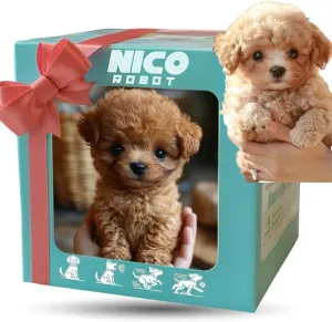 New Robot Dog,Robot Puppy That Acts Like a Real Puppy,My Realistic Robotic Puppies,Interactive Robotic Pet That Sits,Barks,Walks & Runs Like a Real Dog (C)