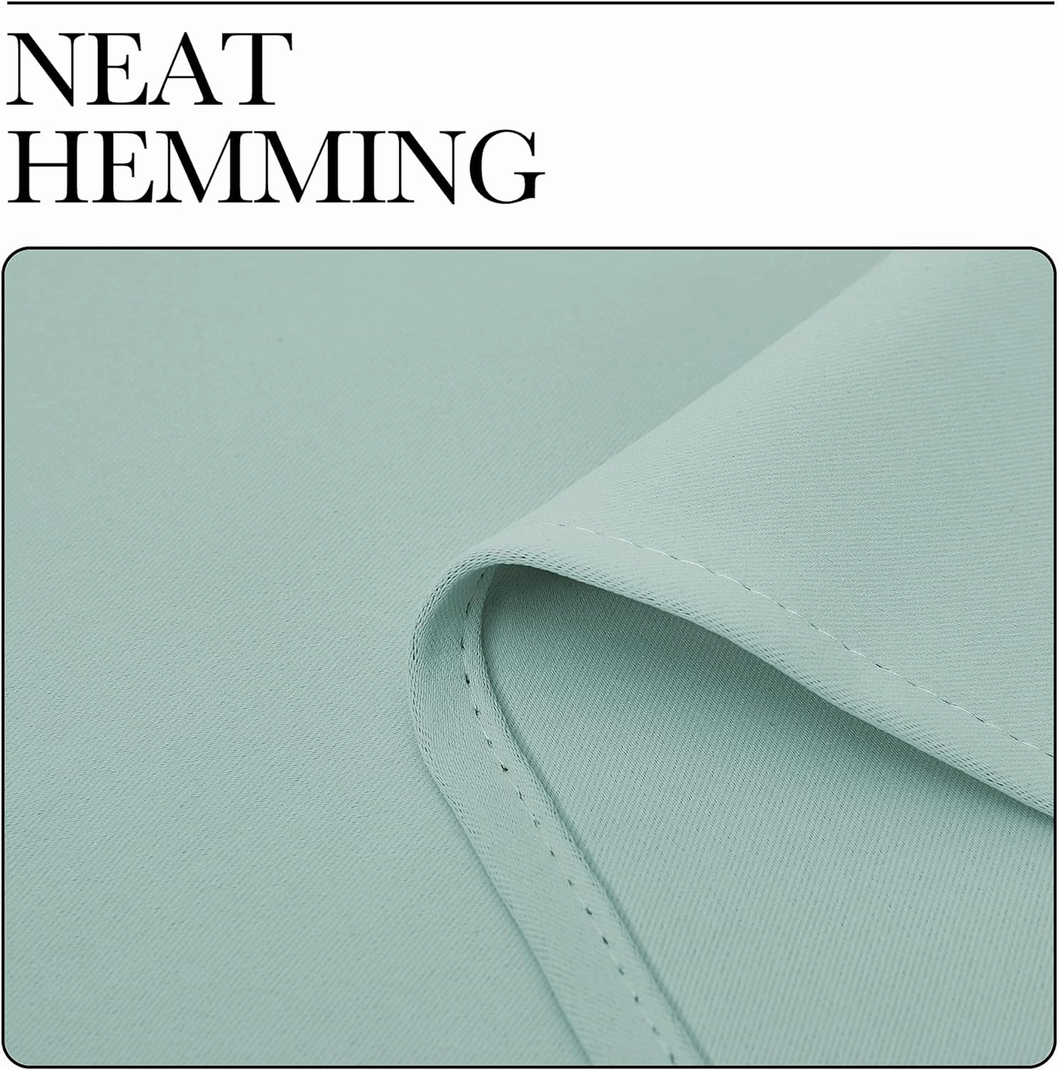 NICETOWN Aqua Blue Room Darkening Curtains for Kitchen, Window Treatment Thermal Insulated Solid Grommet Curtains/Drapes Bedroom (Set of 2, 42 inches Wide by 63 Long)