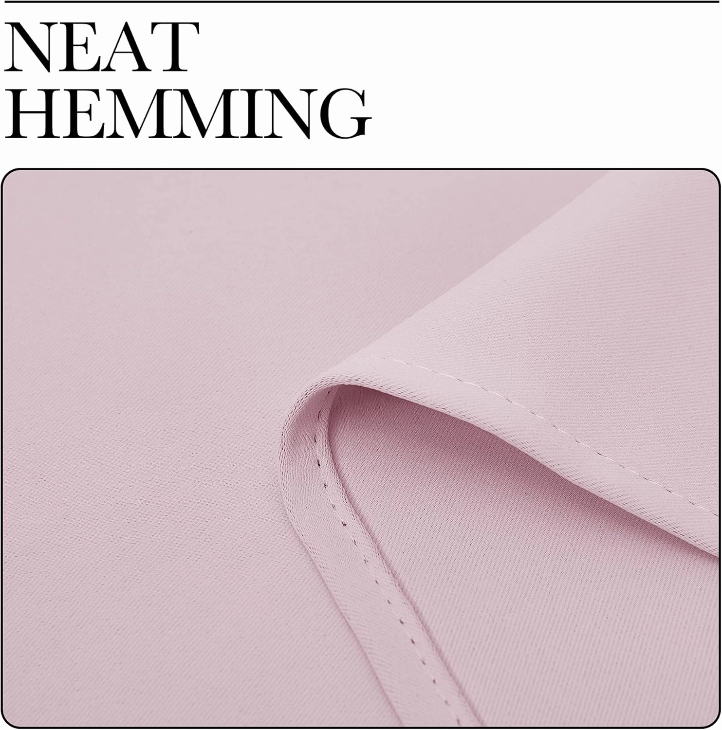 NICETOWN Nursery Essential Thermal Insulated Solid Grommet Top Blackout Curtains/Drapes (1 Pair, 42 x 63 inches in Baby Pink)