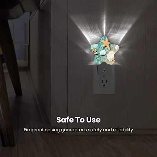 Night Light Plug-in into Wall Dusk to Dawn Smart Sensor White Led Nightlight for Bedroom Bathroom Kitchen Hallway Stairs Energy Efficient Decor Desk Lamp Beach Decor