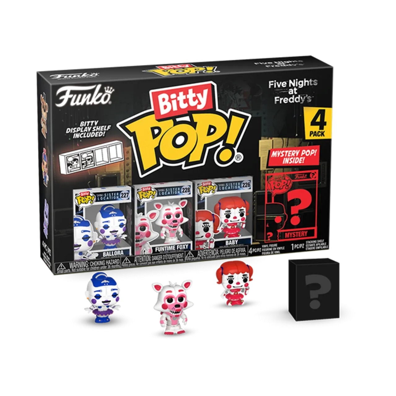 Nights At Freddys FNAF Bitty Pop 4 Pack