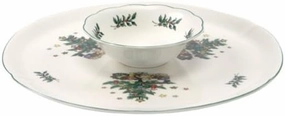 Nikko Ceramics Christmas Giftware Chip & Dip