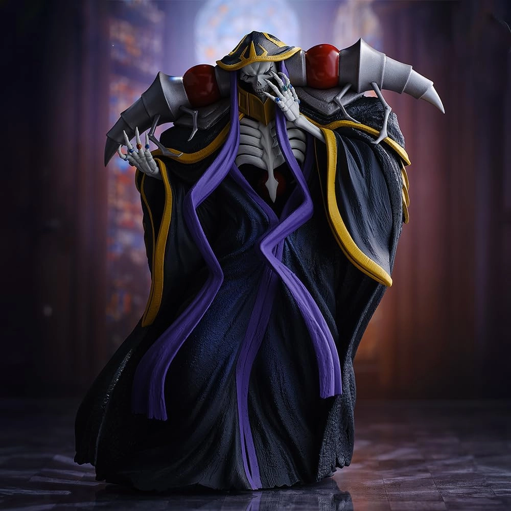 Ooal Gown Figures Albedo Anime Figure Statue PVC Model Anime Action Figurine Ornaments for Fans 22CM/8.66IN
