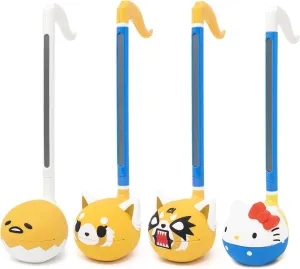 Otamatone Sanrio Special Edition(4 Pc. Set - Aggretsuko Sweet/Rage   Hello Kitty   Gudetama) - Electronic Musical Toy Instrument by Maywa Denki (Official Licensed) [w/ Song Sheet   Eng. Instructions]