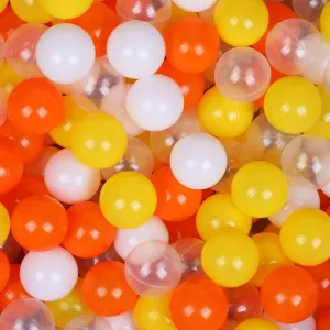 Pack of 100 Plastic Balls, 2.2 inches/5.5 cm, BPA Free Pit Balls Crush Proof Ocean Balls Phthalate Free for Boys Girls Toddlers Indoor Outdoor