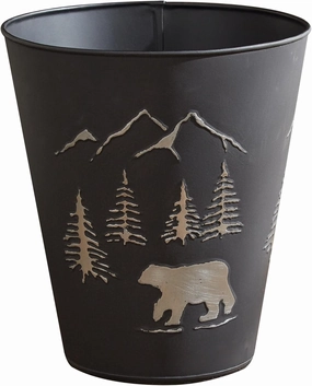 Park Designs Black Bear Waste Basket