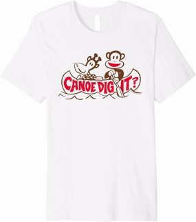 Paul Frank Julius The Monkey & Clancy Canoe Dig It Premium T-Shirt