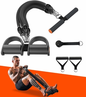 Pedal Resistance Band,Exercise Bands with Handles, Elastic Sit up Pull Rope for Waist,Arm,Leg Training, Multi Function Rope Equipment for Home Fitness