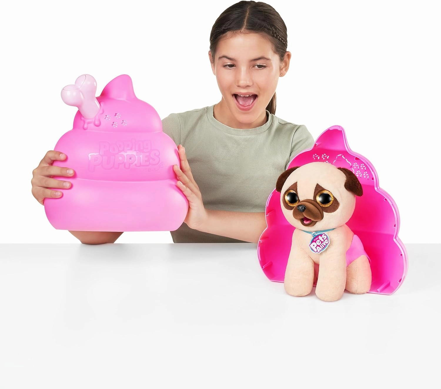 Pets Alive Pooping Puppies (Dalmatian) by ZURU Surprise Puppy Plush, Ultra Soft Plushies, Interactive Toy Pets, Electronic Pet Puppy for Girls and Children