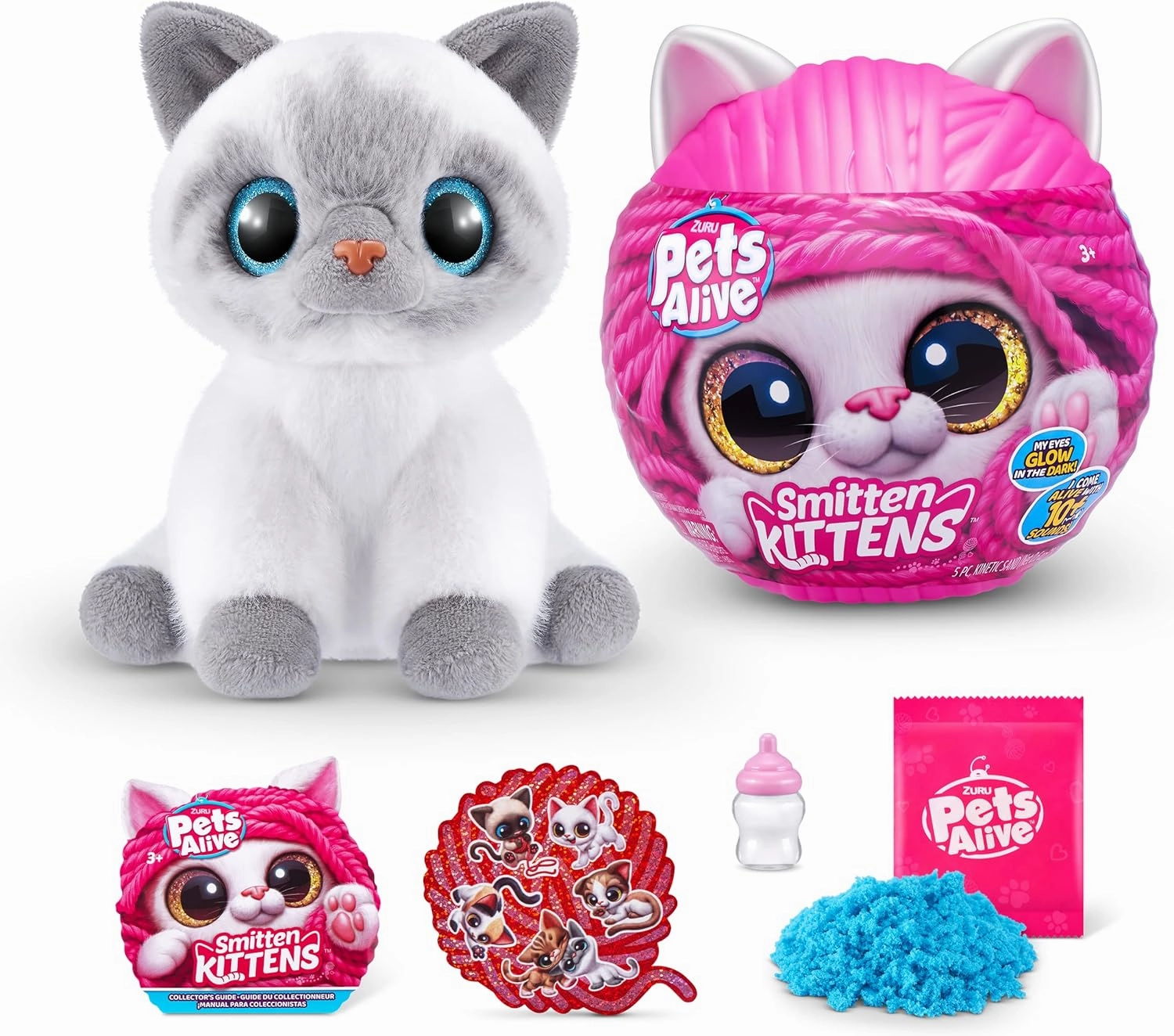 Pets Alive Smitten Kittens Surprise (Birman Cat Bonnie) by ZURU Nurture Play Soft Toy Unboxing Adopt Interactive 10 Sounds