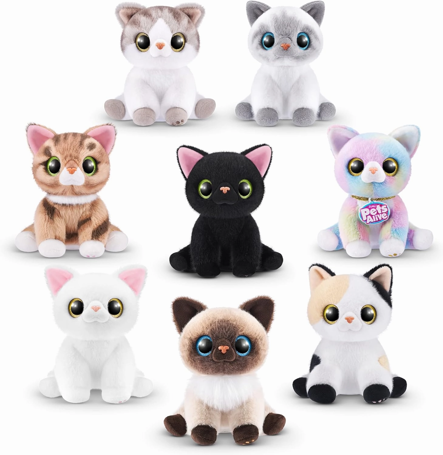 Pets Alive Smitten Kittens Surprise (Bombay Cat Lucky) by ZURU Nurture Play Soft Toy Unboxing Adopt Interactive 10 Sounds