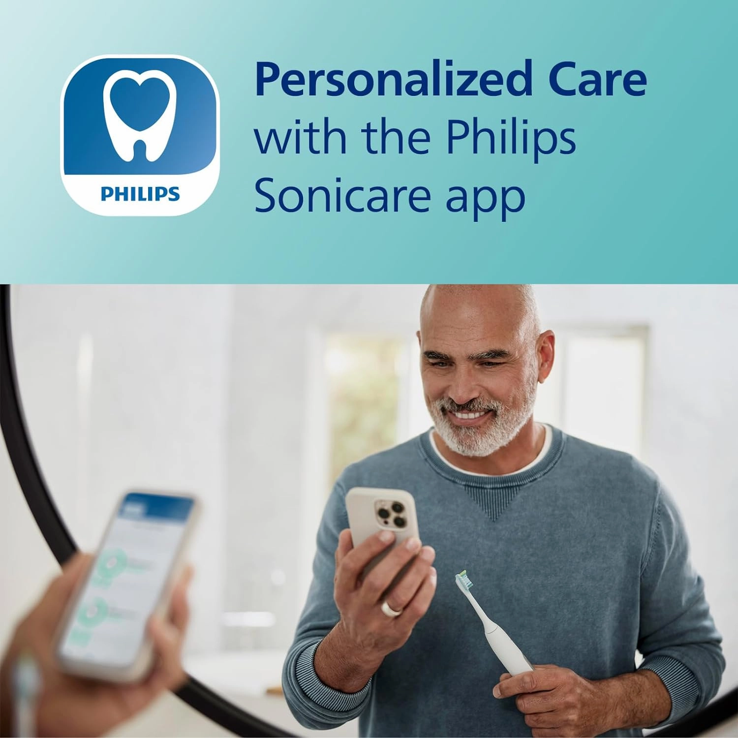 Philips Sonicare DiamondClean Smart 9300 Electric Toothbrush, Sonic Toothbrush with App, Pressure Sensor, Brush Head Detection, 4 Brushing Modes and 3 Intensity Levels, Rosegold, Model HX9903/65
