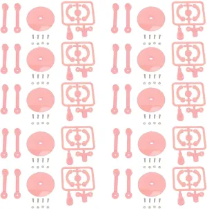 Pilipane Action Figure Stand Plastic Model Holder Doll Display Support Easy Assembly 10pcs Mini for Anime Figures (plastic 6)