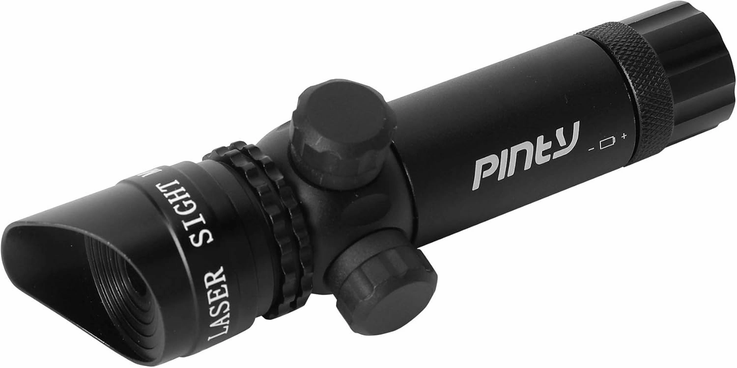 Pinty Hunting Rifle Green Laser Sight Dot Scope Adjustable with Mounts